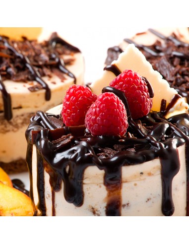 Tarta especial de vainlla con chocolate